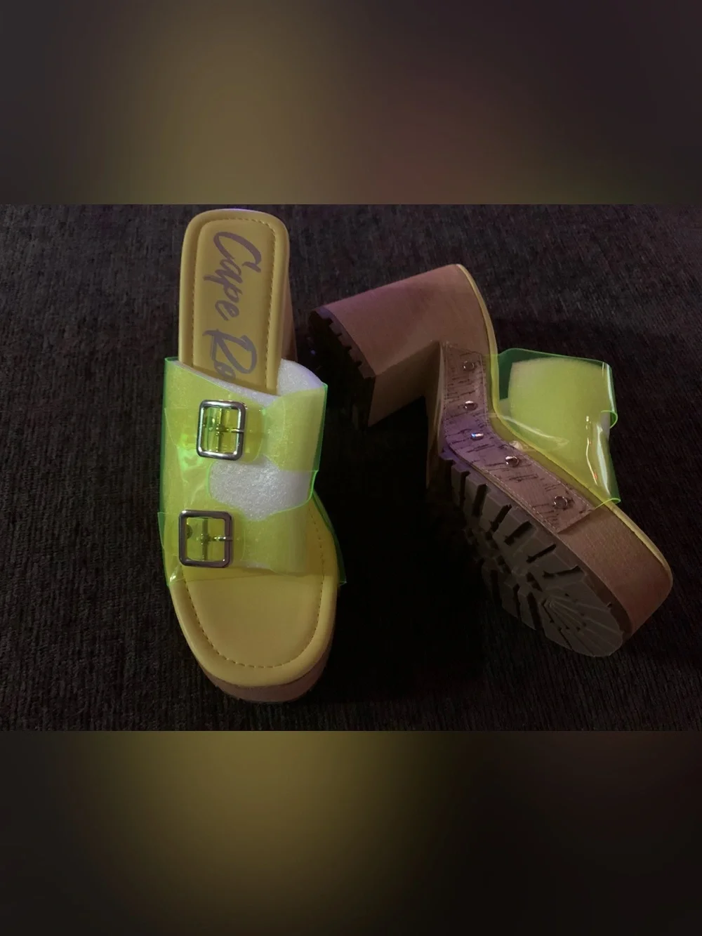 Neon yellow Cape Robbin 